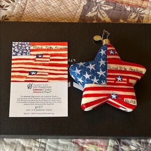 Christopher Radko Proud to Be An American Christmas Ornament